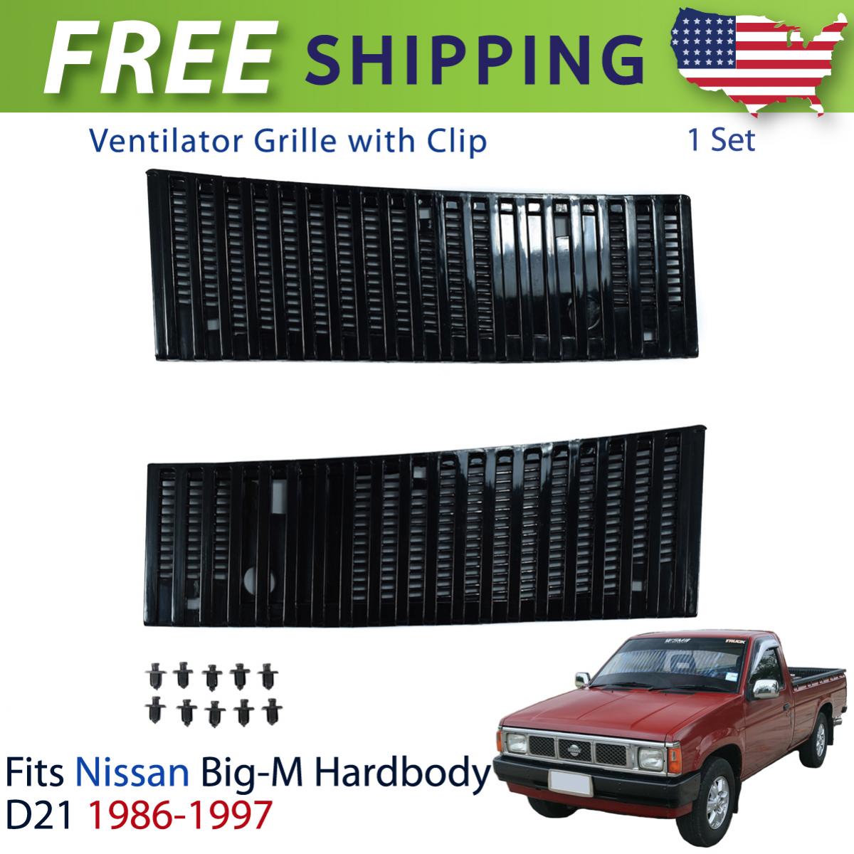 Top Hood Vent Grill Cowl Grille Fit For 19861997 Nissan Hardbody D21