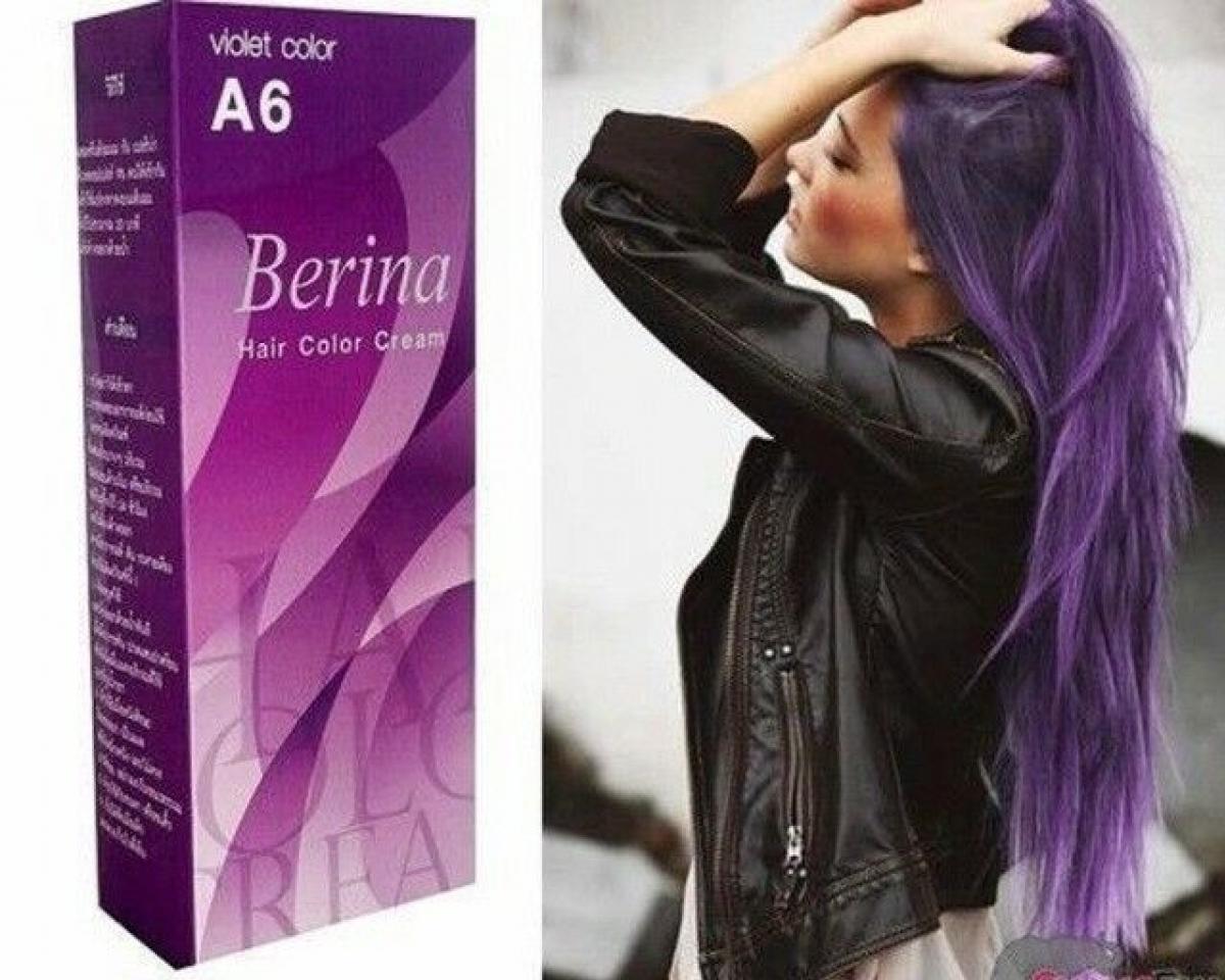 Berina Hair Color Cream Blue on Dark Hair - wide 2
